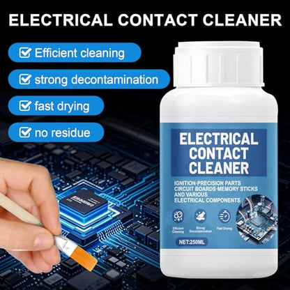JAOJAO 250ml Electronic Contact Cleaner, Circuit Board Cleaner Fast Drying Precision Electronics Cleaning for Circuit Boards Appliance Control Boards Switches & Connectors, Transparent