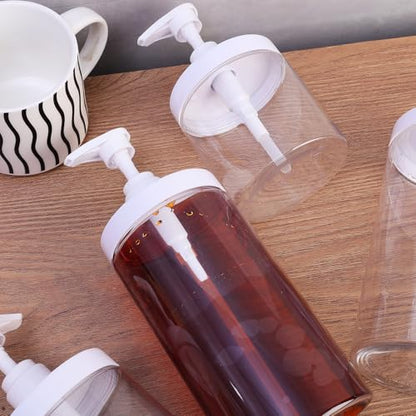 1000ml Pump Bottle Dispenser Plastic Refillable Bottles Wide Mouth Jar Style Empty Bathroom Shower Containers,9inches - size: 9*9*18cm