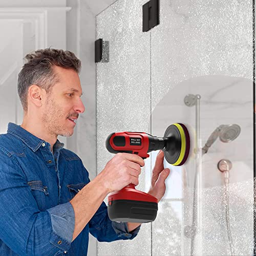 Auniwaig 7 Inch 1200-Grit Scrubber Scouring Pads Drill Power Brush Scuffing Disc Hoop and Loop Surface Conditioning Disc for Bathroom & KitchenTile Cleaning Gray 2Pcs - size: 1200# 2pcs