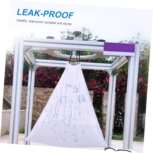 69pcs Heavy-duty Drawstring Garbage Bags 50x55cm Thickened Portable Trash Bags for Kitchen and Bathroom Bins Diameter ≤37cm