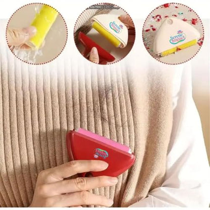 Sticky Lint Roller, Portable Washable Sticky Hair Roller, Reusable Mini Sticky Lint Roller Pet Hair Remover, Triangle Hair Remover, Strong Sticky for Clothes, Furniture, Dog and Cat- Red - color: Black