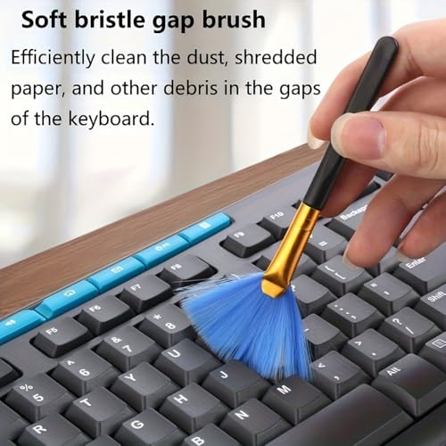 10PCS Digital Cleaning Brush Tool Set, Suitable for dust Removal of Keyboards, laptops, Mobile Phones, etc., Combination - color: Combination