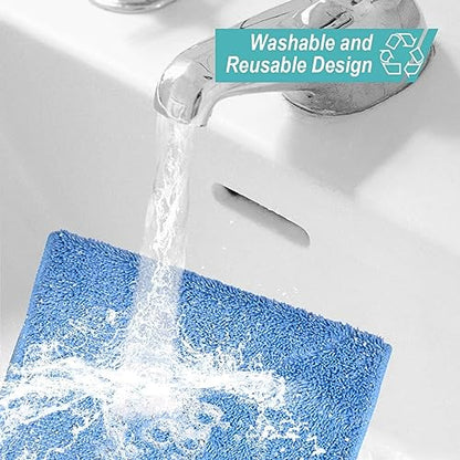 KEEPOW Mop Refills Compatible with MR.SIGA Professional Mop | Microfiber, Dual-sided 17.3x9.6" refills compatible with MR.SIGA & similar clamp mops, Plush side for waxing, 3-pack bulk set - size: 3 Pack