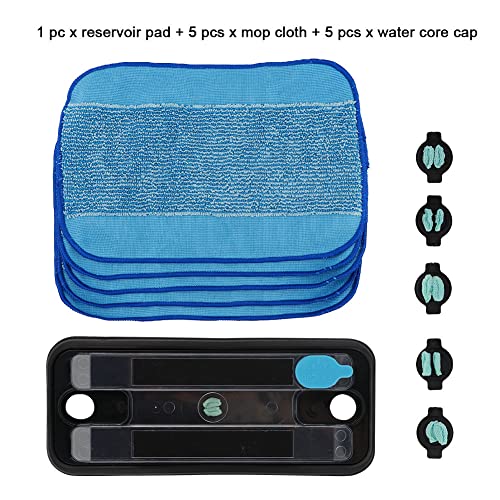 JIANWEI 11pcs Reservoir Pad Set, Mop Pads Compatible for iRobo-t Braava 380 380t 320 Mint 4200 5200 Vacuum Cleaner, Washable Microfiber Replacement Cleaning Pad(as Shown)