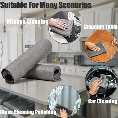 12″x15.5″ Thickened Magic Microfiber Cleaning Cloth - 6/Pack