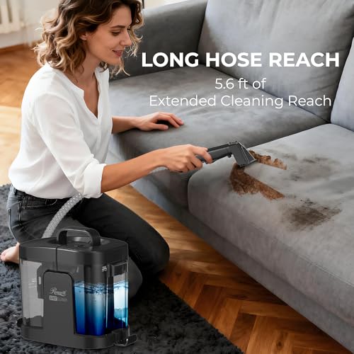 Rosewill Multi-Purpose Portable Carpet and Upholstery Cleaner, Powerful Suction 17 KPa Spot Cleaner, 550W Motor, Car and Auto Detailer, Stain/Spot Remover; Versatile Use: Carpet, Sofa, Pet Hair - color: Black