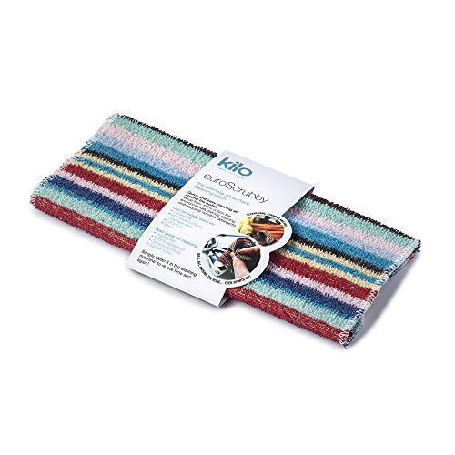 Kilo Non-Scratch Scourer, Purpose, Environmentally Friendly Scrubby – Multi Colour (11”/28cm), Cotton, 28 x 28 x 0.01 cm - size: 28x28cm