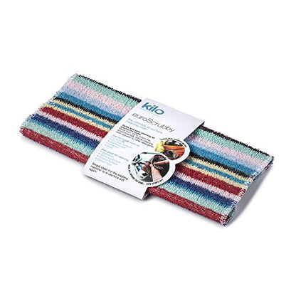 Kilo Non-Scratch Scourer, Purpose, Environmentally Friendly Scrubby – Multi Colour (11”/28cm), Cotton, 28 x 28 x 0.01 cm - size: 28x28cm