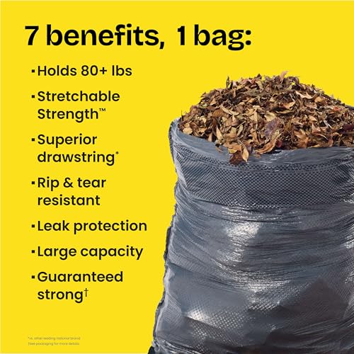 Glad Large 30 Gallon Trash Bags, Unscented Heavy Duty Garbage Bags, Forceflex with Drawstring, 68 Count (Packaging May Vary) - size: 68 Count (Pack of 1)