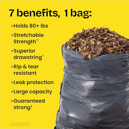 Glad Large 30 Gallon Trash Bags, Unscented Heavy Duty Garbage Bags, Forceflex with Drawstring, 68 Count (Packaging May Vary) - size: 68 Count (Pack of 1)