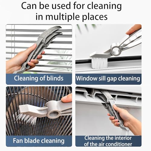 Blind Window Track Cleaner Groove & Crevice Sliding Door Track Cleaning Tool Home Air Conditioner Fan Dusting Gap Cleaning Brush(1 piece) - style: 1 piece