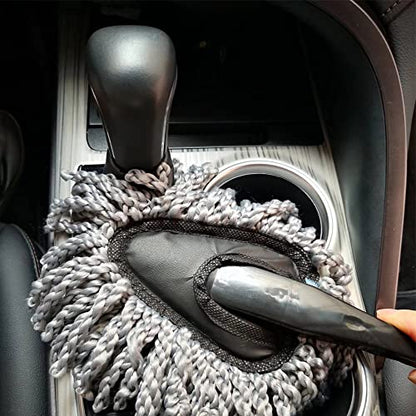 IPELY Super Soft Microfiber Car Dash Duster Brush for Car Cleaning Home Kitchen Computer Cleaning Brush Dusting Tool - size: Interior Duster (1 Pack)