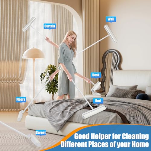Dymoll 14.17" Large Lint Rollers for Pet Hair Extra Sticky, 360 Sheets Roller with Long Handle for Cleaning Carpets, Clothing, Couch, Furniture Wall Cleaner Mop Dust Remover - size: 1 Roller + 4 Refills (14.17")