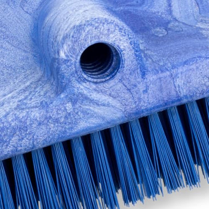 SPARTA 40423EC14 Plastic Floor Scrub Brush, Wall Brush, Equipment Brush With Nonabsorbent Bristles For Industrial Kitchens, Hospitals, Commercial Cleaning, 10 Inches, Blue - color: Blue