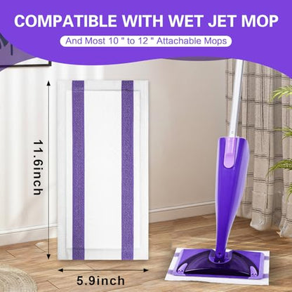Mop Pads Refills Compatible with WetJet Mop, Disposable Mop Pads for Hardwood Floors, Tile, Laminate & Multi-Surface Cleaning, 200 Pack - size: 200p WetJet Disposable