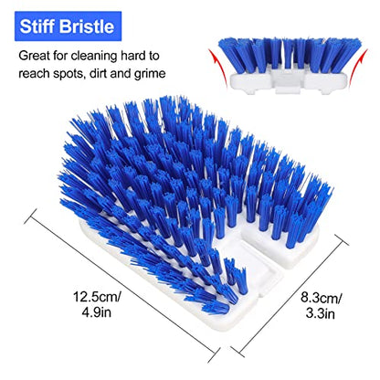 Lalafancy Cleaning Brush Head Tub and Tile Scrubber Stiff Bristles Brush Replacement Refill for Bathroom Bathtub Shower Cleaning Fit Lalafancy Scrub Brush - color: Blue, size: Stiff Bristles Brush