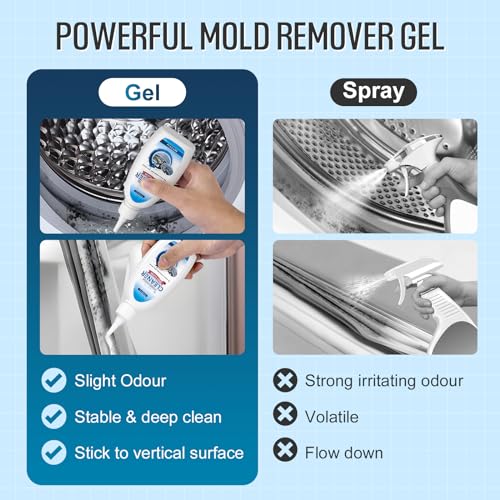 Leopong Home Cleaner Gel, Cleaner for Washing Machine, Refrigerator Strips, Household Shower, Kitchen Sinks, Walls, Tiles, Bathrooms- 10 fl oz - size: 10 Fl Oz (Pack of 1)