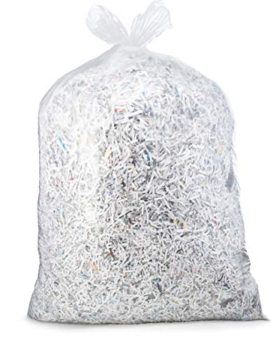Veska 65 Gallon Clear Trash Bags, (50 Bags w/Ties) Clear Recycling Plastic Garbage Bags. 60 Gallon, 64 Gallon, 65 Gallon Trash Bags
