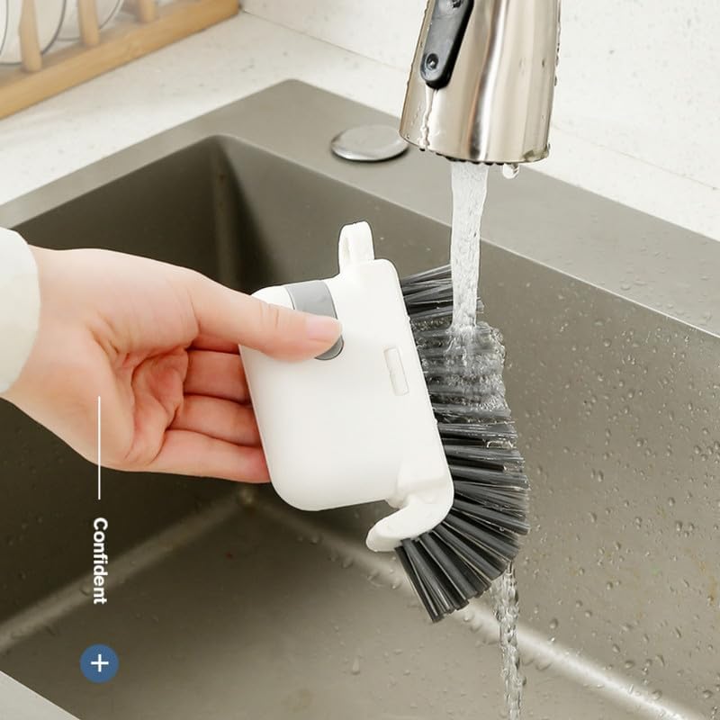 3-in-1 Removable Window Slot Brush,New Window Groove Cleaning Brush, Portable Window Track Cleaner Window Groove Cleaning Brush Tools with Hidden Scraper for Home Window Groove (Gray -1Set) - color: Gray -1set