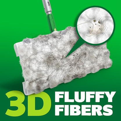Swiffer Hair Magnet Deluxe Starter Kit with Collapsible Pole, 9 Hair Magnet Dry Cloths, 2 Bonus Mop & Go Wet Cloths - style: Hair Magnet Deluxe