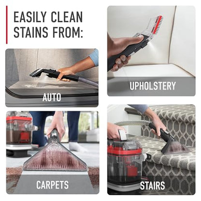 Hoover CleanSlate Plus Portable Carpet + Upholstery Spot Cleaner Machine, Powerful Suction with Versatile Tools, Pet Stain Remover, Car and Auto Detailer, Pair with Hoover Carpet Cleaner Solution - style: CleanSlate Plus