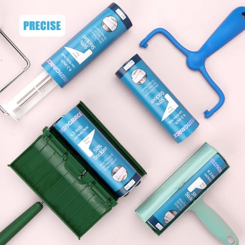 6.3 inch Large Lint Roller Refills for PetLovers Fedicelly and Other Standard 6.3'' Large Lint Rollers for Pet Hair, 50% Stickier, 60 Sheets per Refill, Pack of 6 Refills, 360 Sheets Total - size: 6.3 inch