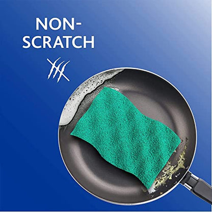 O-Cedar Scrunge Non-Scratch Scrub Sponge (Pack of 6) | Rinse-Clean Surface | Safe for Nonstick Cookware, Glass & All Hard Surfaces - size: 6 Count (Pack of 1)