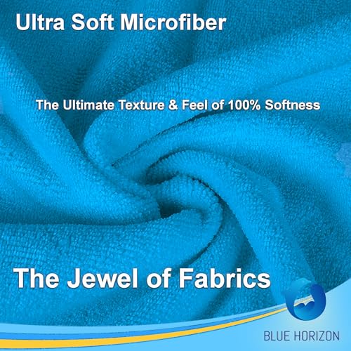 Blue Large Microfiber Cleaning Towels, 36-Pack Dual-Sided Ultra Soft Plush Washcloth, Professional Grade Premium Microfiber Car Cleaning Cloths, Car, Household and Commercial (Sky Blue, 16" X 16") - color: Sky Blue