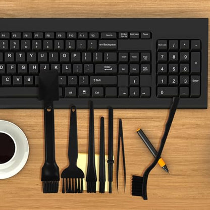 BESTOYARD Anti Static Brush Set 7 Pcs Brush Kit for Keyboard Cleaning Computer Keyboard Laptop Cleaning Kit Phone Dust Removal Portable Pa Brushes for Safe Device Care