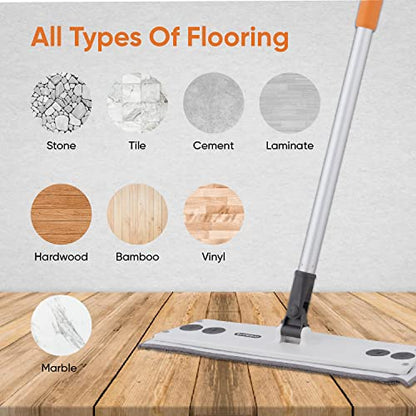 Superio Microfiber Mop Pads Refill, Replacement Head with Velcro, 16 Inch for Flat, Spray Mop Set - 3 Pack - Grey - size: 3 Mopping pads