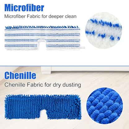 Mop Heads Replacements for O-Cedar Hardwood Floor 'N More Microfiber Flip Mop, 2 Pack Dust Mop Replacement Heads for Ocedar Flip Mop, Reusable Refill Double-Sided Mop Head for O Cedar Mop