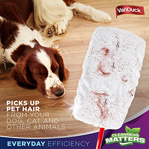 VanDuck 100% Cotton Terry Mop Pads 15x8 Inches, 3-Pack (Mop Not Included) | Reusable terry cloth mop covers, cotton replacement pads, floor cleaning refills, machine washable