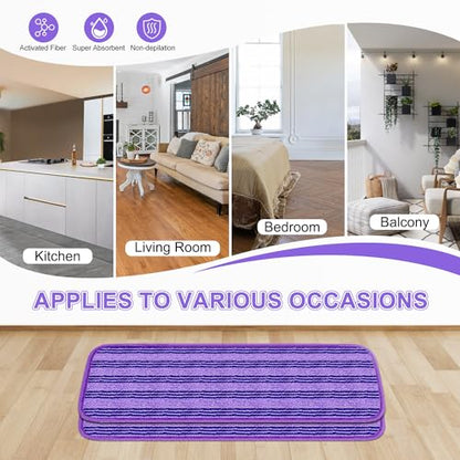 2 Pack Upgraded Reusable Mop Pads Compatible with Swiffer PowerMop, Mop Refill Pads Replacement for Swiffer Power Mop Spray Mop Pads for Multi-Surface Floor Cleaning, Quality Updated Cationic Material - size: 2 Pack Loop Pads for Swiffer Power Mop