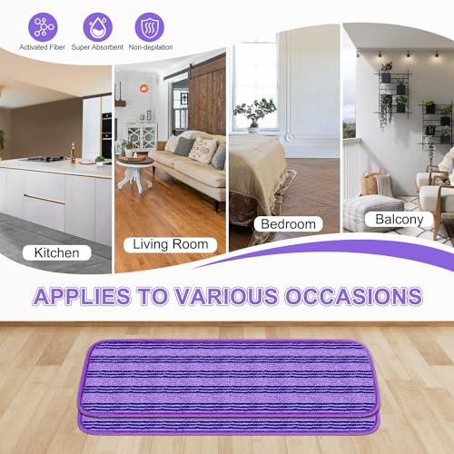 2 Pack Upgraded Reusable Mop Pads Compatible with Swiffer PowerMop, Mop Refill Pads Replacement for Swiffer Power Mop Spray Mop Pads for Multi-Surface Floor Cleaning, Quality Updated Cationic Material - size: 2 Pack Loop Pads for Swiffer Power Mop