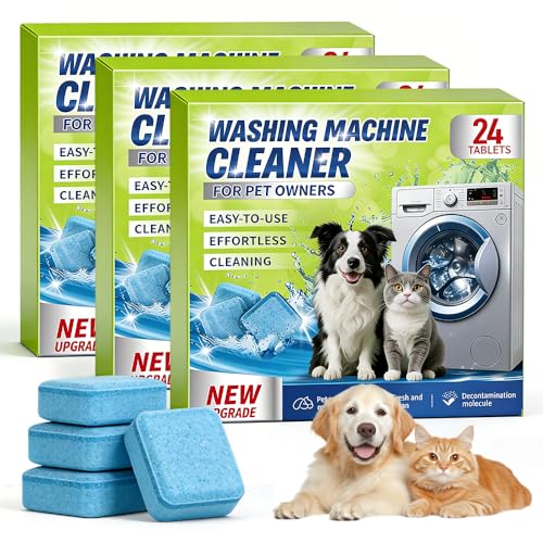 Washing Machine Cleaning Tablets, 2026 New Deep Cleaning Washer Cleaner, Fragrance-Free Formula, Targets Unpleasant Laundry Room Odors, Multi-Purpose Washer Tub Cleaner for Home Laundry Use (3 Pack)