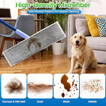 Aodaer 120 Count XL Dry Sweeping Cloths for Swiffer Sweeper Disposable Sweeping Dry Pads Duster Refills Floor Mop Pads for Daily Pet Hair Dust Dirt Cleaning