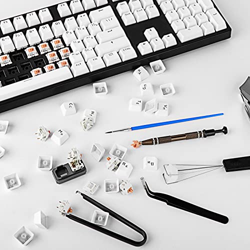 RUNJRX Keyboard Lube Kit GPL 205G0 0.53oz/15g for Mechanical Keyboard Lube, Switch Opener for MX Kailh,Keyboard Tools with Keycap Puller - style: Lube Kit-C