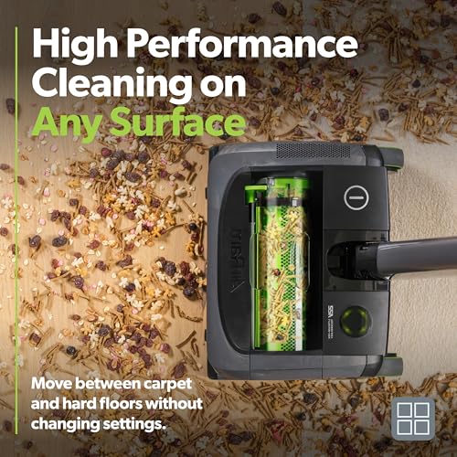 Gtech AirRAM MK2 Cordless Vacuum Cleaner with Powered Brush Head - Perfect for Carpet and Hardwood Floors - Rechargeable 22v Li-ion Battery - Lightweight (7 lbs.) - style: AirRAM2 - Cordless Upright