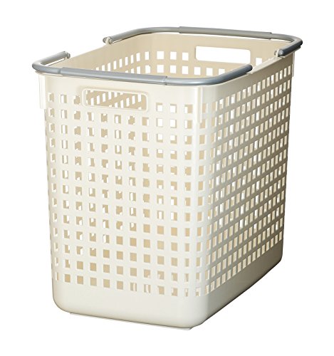 Like-it │SCB-5 │Daily use Inside or Outside. Movable Handles Make it Easy to Carry Around | Portable Large Basket for Kitchen, Laundry and Kids Room | 18.7 x 12.2 x 15.47 | White | 10.57 gal - color: White, size: 40ℓ, style: Square
