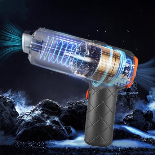 Car Vacuum Cleaner with Cleaning Cloth 120w Portable Handheld Vacuum Cleaner Powerful Suction USB Rechargeable Vacuum Cleaner Mini Dusts Buster Mini Vacuum Electric Duster for Cars Home