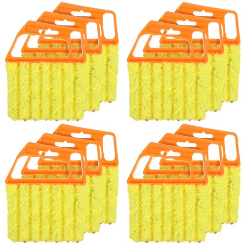 12pcs blinds cleaner tool handheld mini blind cleaner for vinyl blinds 7Finger Washable blind cleaners duster tool for Air Conditioner Window Fan Siding Dust Dirty Removable window cleaners