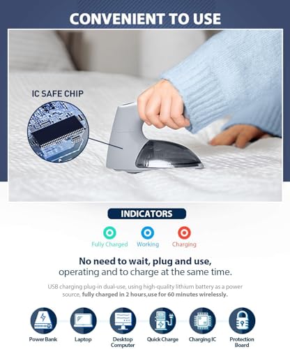 Bymore Fabric Shaver & Lint Shaver for Clothes and Furniture, Heavy Duty Sweater Shaver Lint Remover with Large 65mm Shaving Head, 6-Leaf Blades, Extra Replacement Blades for Couch, Sofa & Upholstery - color: Gray