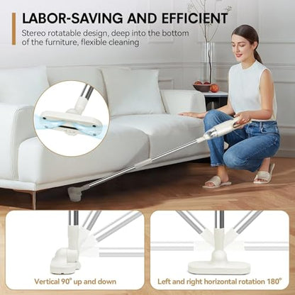 Handheld Vacuum Cleaner, 2-in-1 Mini Cordless Vacuum Cleaner, USB Rechargeable Car Vacuum Portable, Quickly Dust Removal, for Hardwood Floor, Carpets, Pet Hair, Car, Office & Home Cleaning