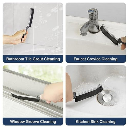 Hard Bristled Crevice Cleaning Brush Bathroom Gap Cleaning Brush | Thin Grout Brush