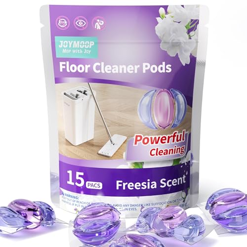 JOYMOOP Floor Cleaner for Mopping, 15 PCS Mopping Solution, Hardwood Floor Cleaner, Works Perfectly with Mop Bucket - size: 1 Count (Pack of 15)