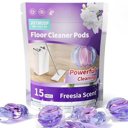 JOYMOOP Floor Cleaner for Mopping, 15 PCS Mopping Solution, Hardwood Floor Cleaner, Works Perfectly with Mop Bucket - size: 1 Count (Pack of 15)