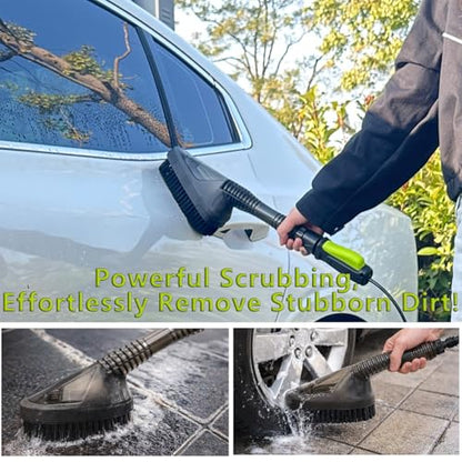 Magnetic Attachment Cleaning Kit for Portable Pressure Washers Includes Foam Sponge Head, Stiff Bristle Brush, Soap Dispenser and Quick-Connect Adapter for Car, Outdoor & Home Use - style: Magnetic Cleaning Kit
