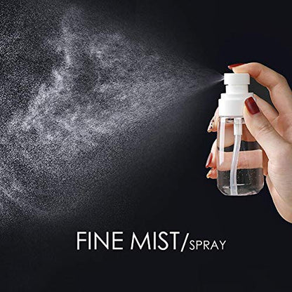Cosywell Fine Mist Spray Bottle TSA Approved 3.4oz/ 100ml Empty Cosmetic Refillable Travel Containers Plastic Hair Spray Bottle Sprayer for Perfume Skincare Makeup Lotion (3color) - color: 3color