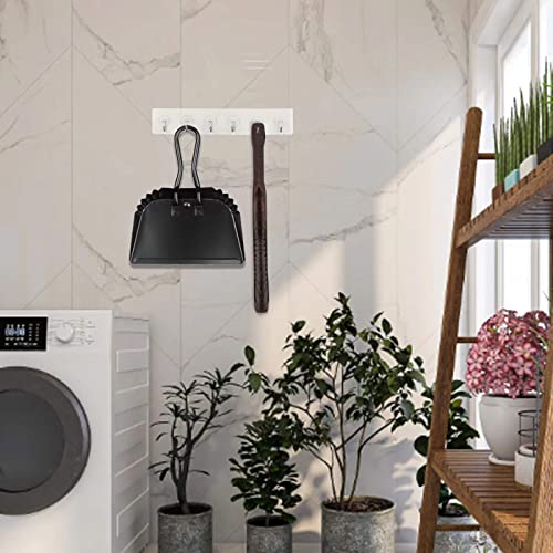 Heavy Duty Black Metal Dust Pan -Handheld Dustpan with Handle, Stainless Steel Large Dustpans with Wide Lip Industrial Dust Pans Precision Edge Small Dustpan for Home/Comfort/Hanging - size: dustpan 11.8inches