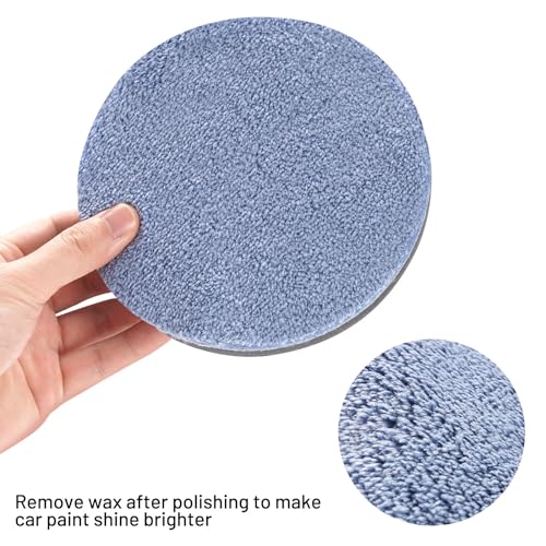 Buffing Polishing Pads, 7Pcs 6.5 Inch 165mm Face for 6Inch 150mm Backing Plate, Car Compound Buffing Sponge Pads and Woolen Pads Cutting Polishing Pad Kit for Car Polishing and Waxing - color: 7pcs-6Inch